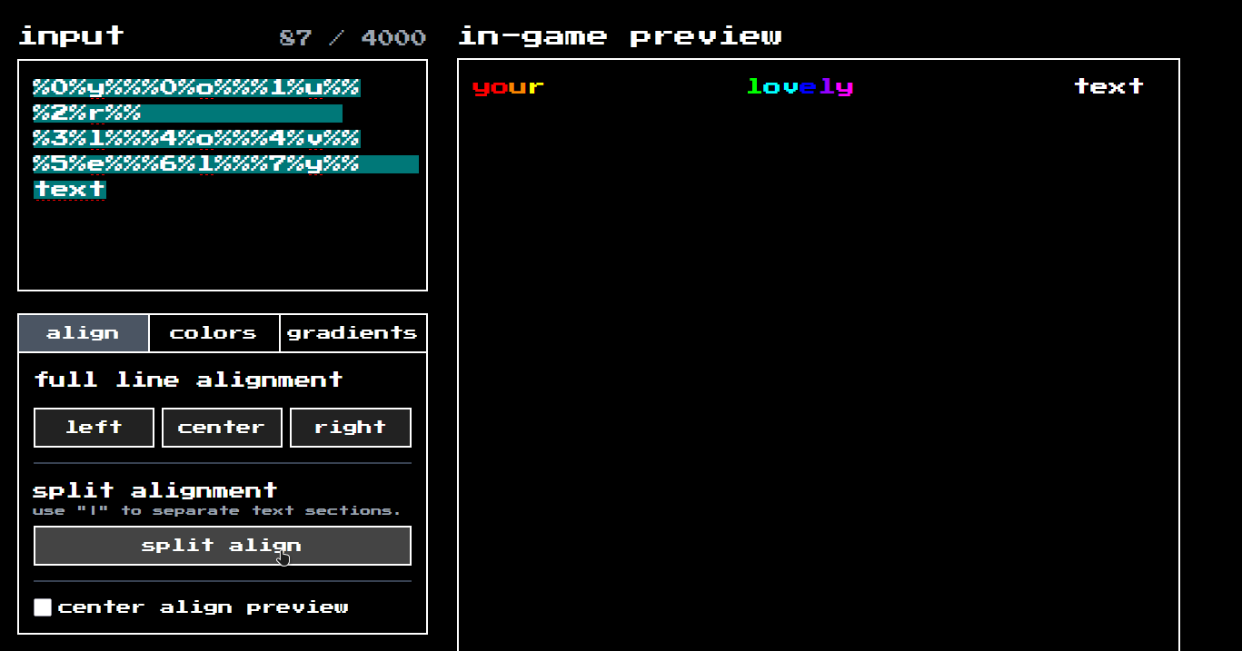 example of hiding tags